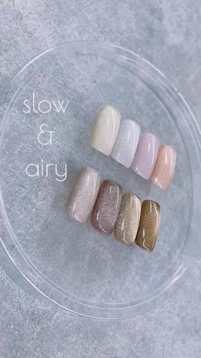 うるうる感をフットに！オーロラ煌めくちゅるんソルベカラーネイル