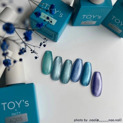 TOY's ジェルネイルセット アクア 6本セット toy's aqua mag トイズ アクアマグ 6色セット TOY's × INITY