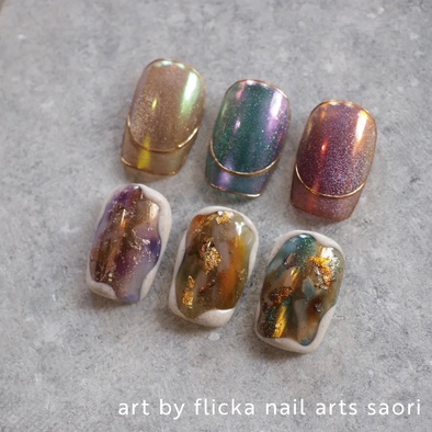 控えめマグで大人な冬を♡「flicka nail arts フォギーマグ」