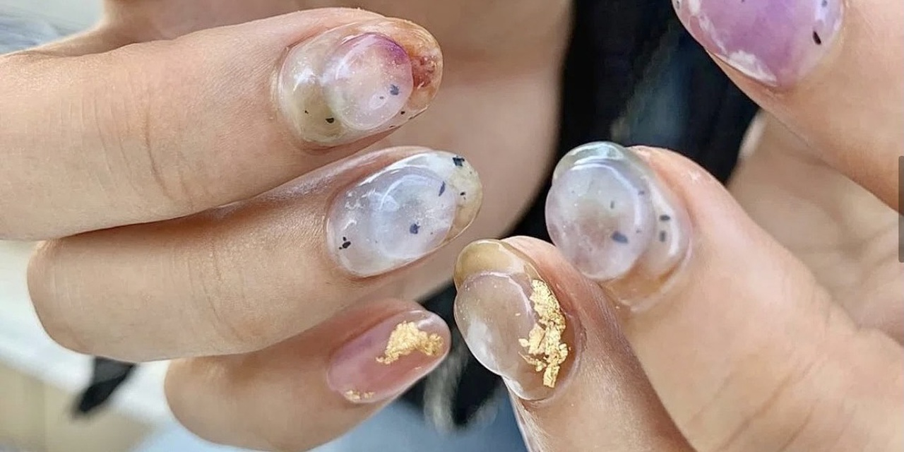 思わず触りたくなる 最新ぽこぽこネイル 21