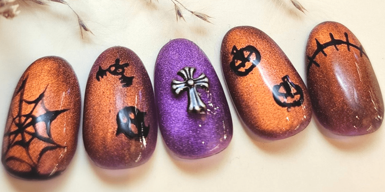 大人 ハロウィン ネイル