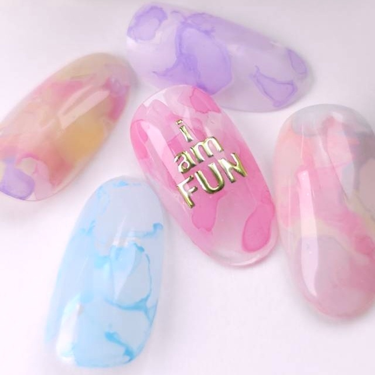ICEGEL マーブルリキッド　17本セット ふんわり広がる♡ICEGELからパステルカラーのインクが登場！