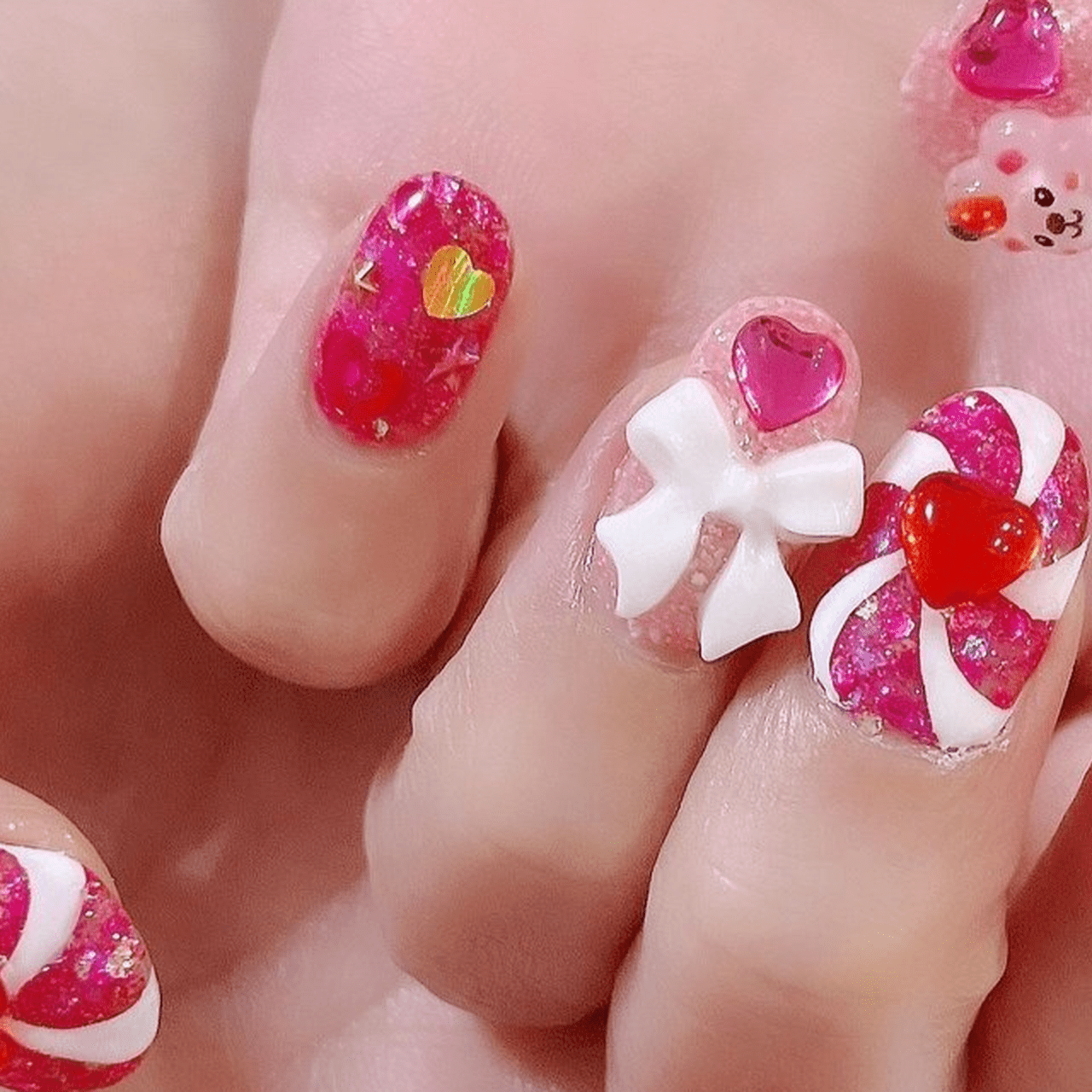 3dネイルパーツ ネイル ハート 哺乳瓶 ネイルパーツ 【公式通販】