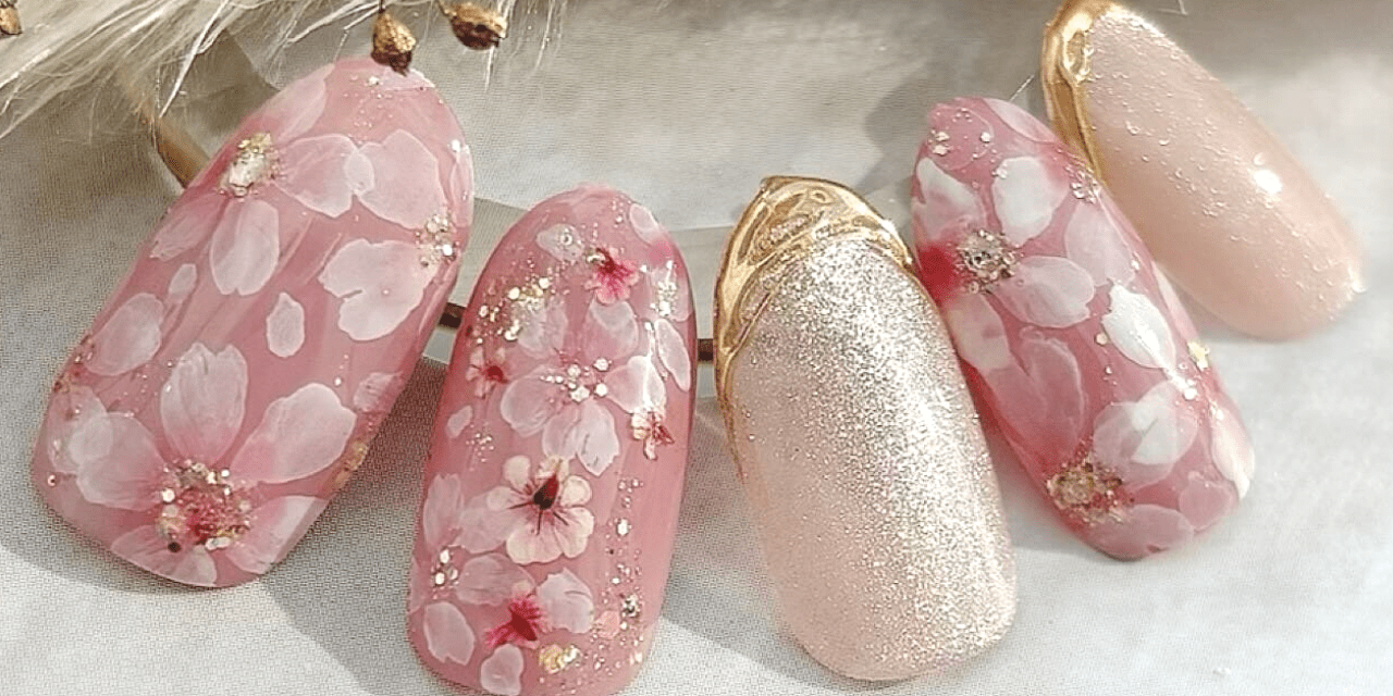 指先を満開に彩って♡王道ピンクの桜ネイル|2024春ネイル 