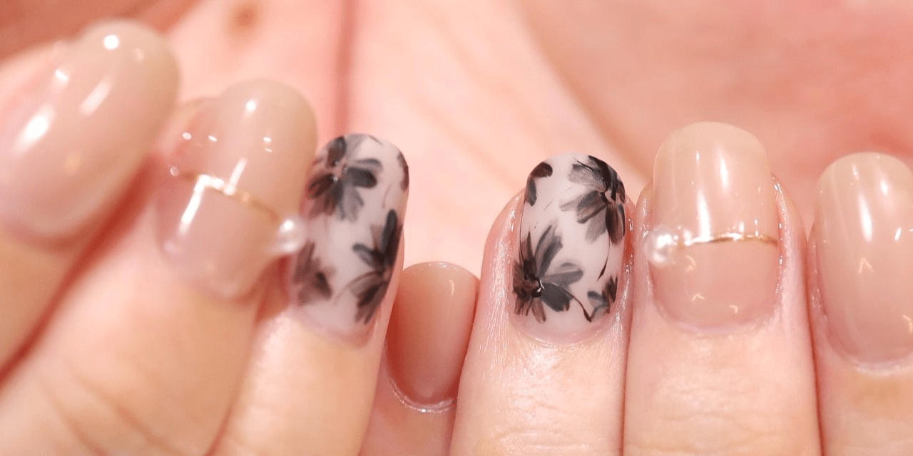 2024最新】ほんのり秋らしさを取り入れた定番オフィスネイル|人気  