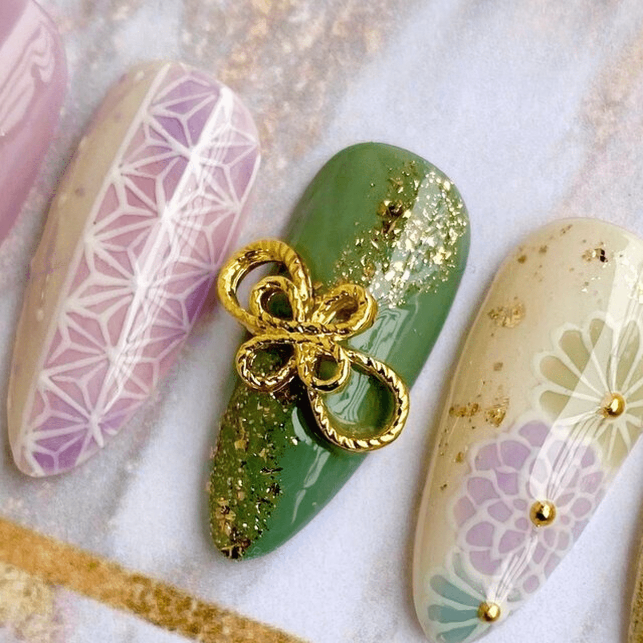 2024最新】お正月、成人式、ブライダルにもおすすめ♡水引ネイル|人気