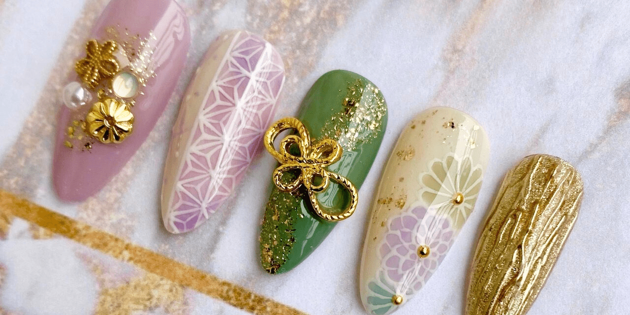 2024最新】お正月、成人式、ブライダルにもおすすめ♡水引ネイル|人気