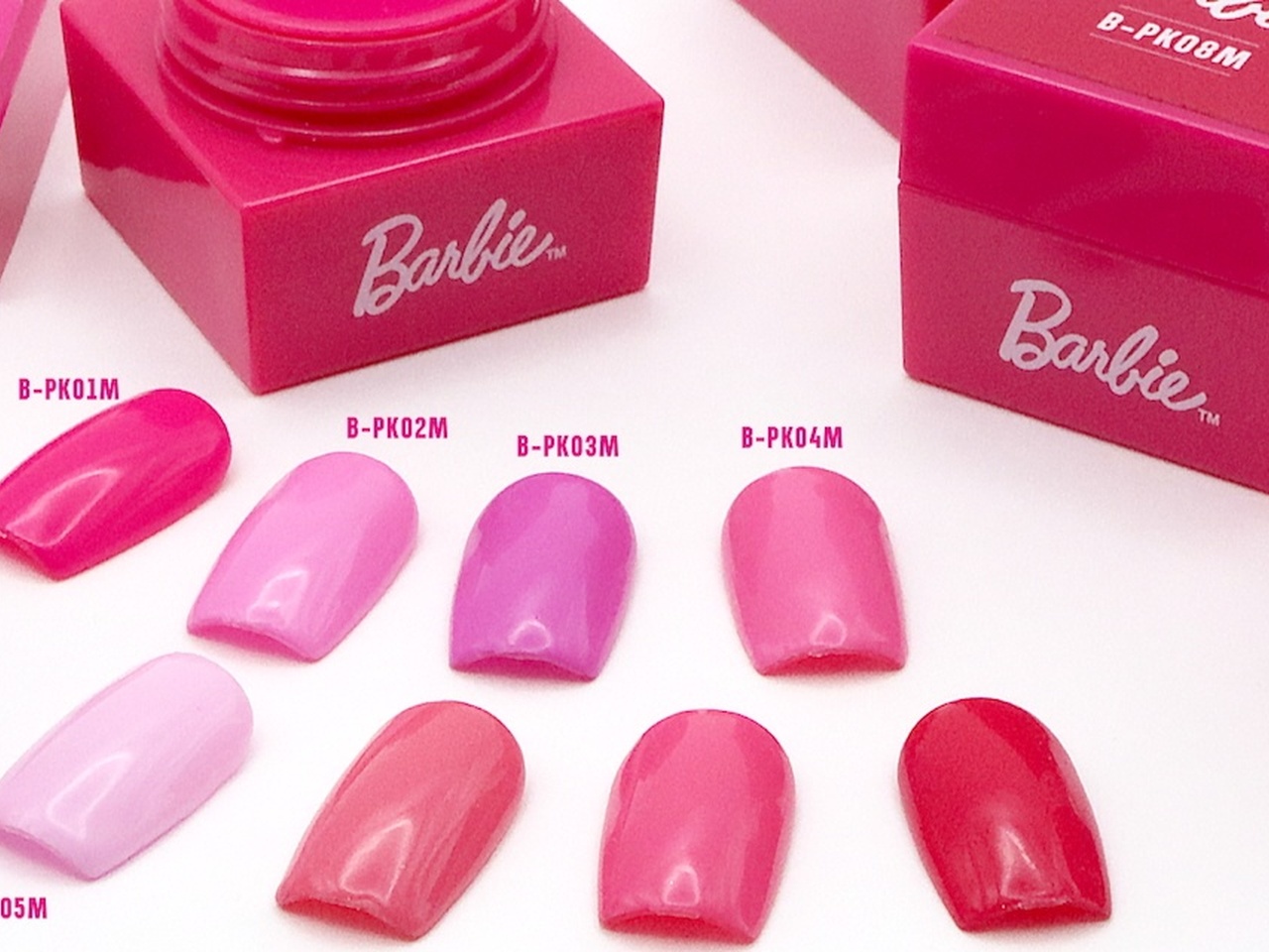 超希少第三弾　Barbie ジェルネイルセット 乙女心をぎゅっと詰め込んで♡究極のピンクを集めた「Barbie ピンク