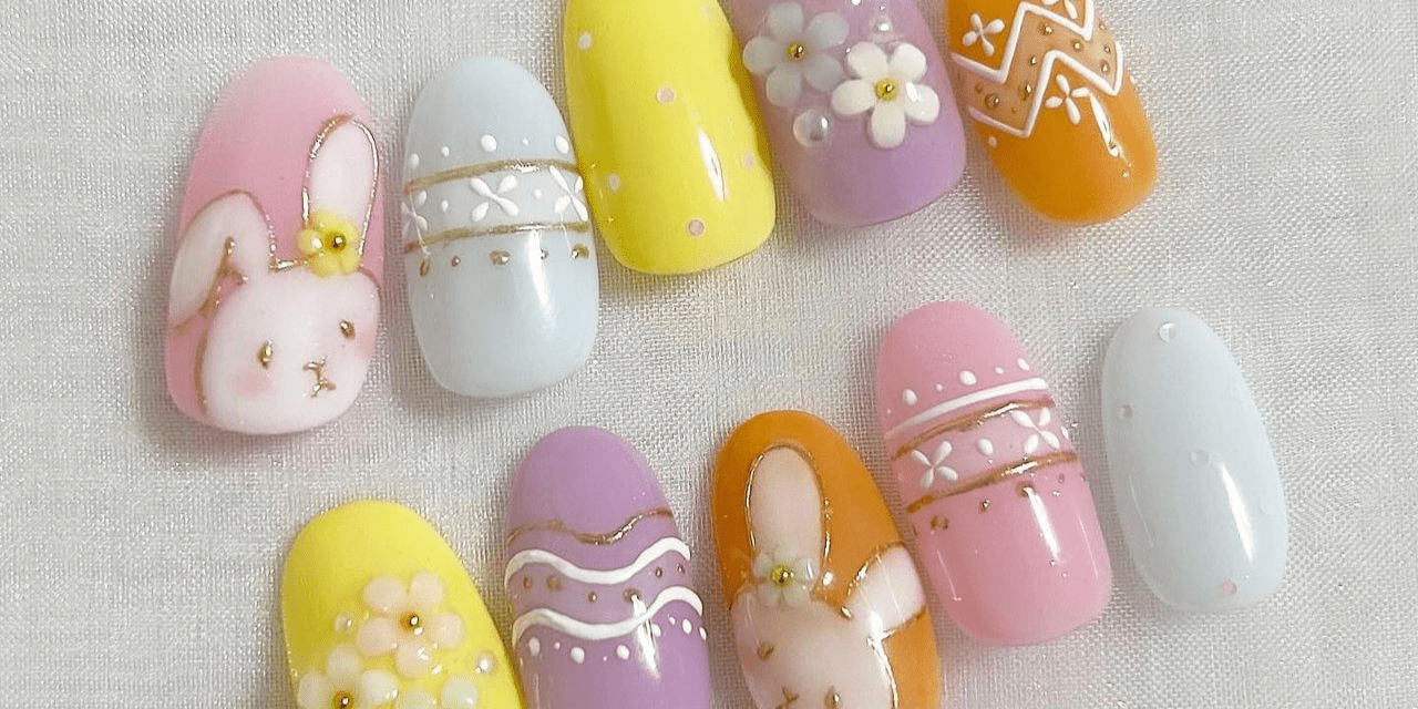 オーダー】イースター ウサギ ネイルチップ nail ネイルチップ うさぎ