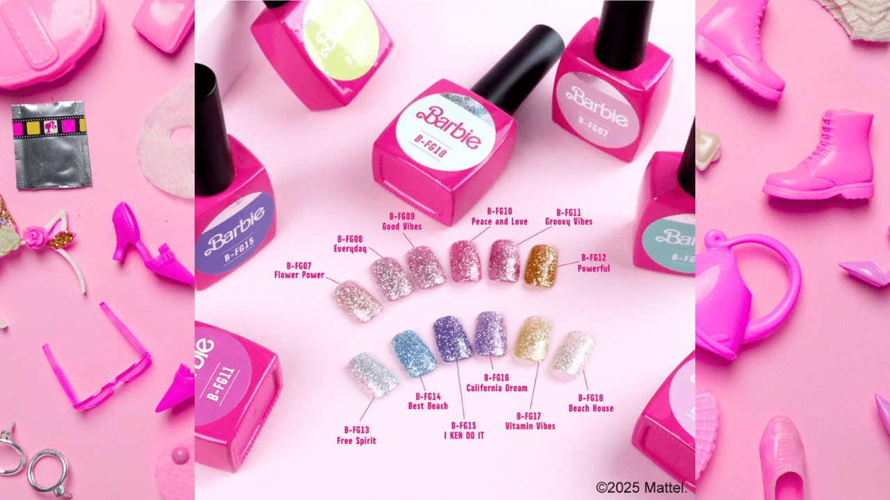 Barbie クリスタルフラッシュ コンプリートセット バービー バービー Barbie クリスタルフラッシュジェル 10g 6色セット1