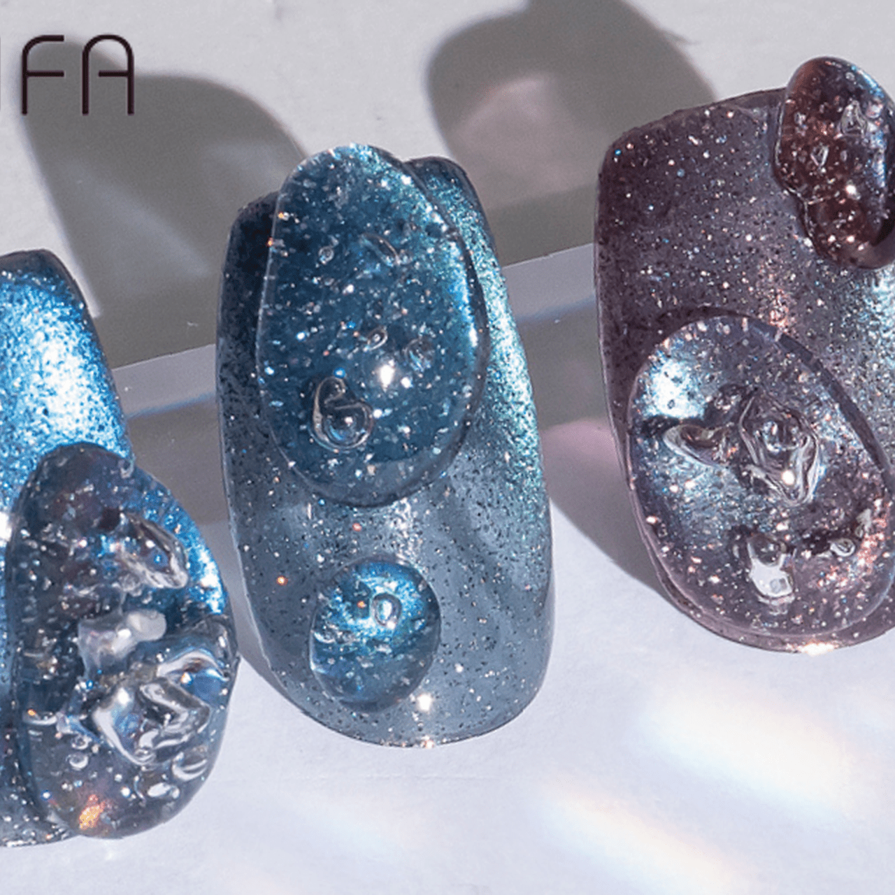 夏の夜空を思わせるマグフラ♡簡単にニュアンスアートが楽しめるアート