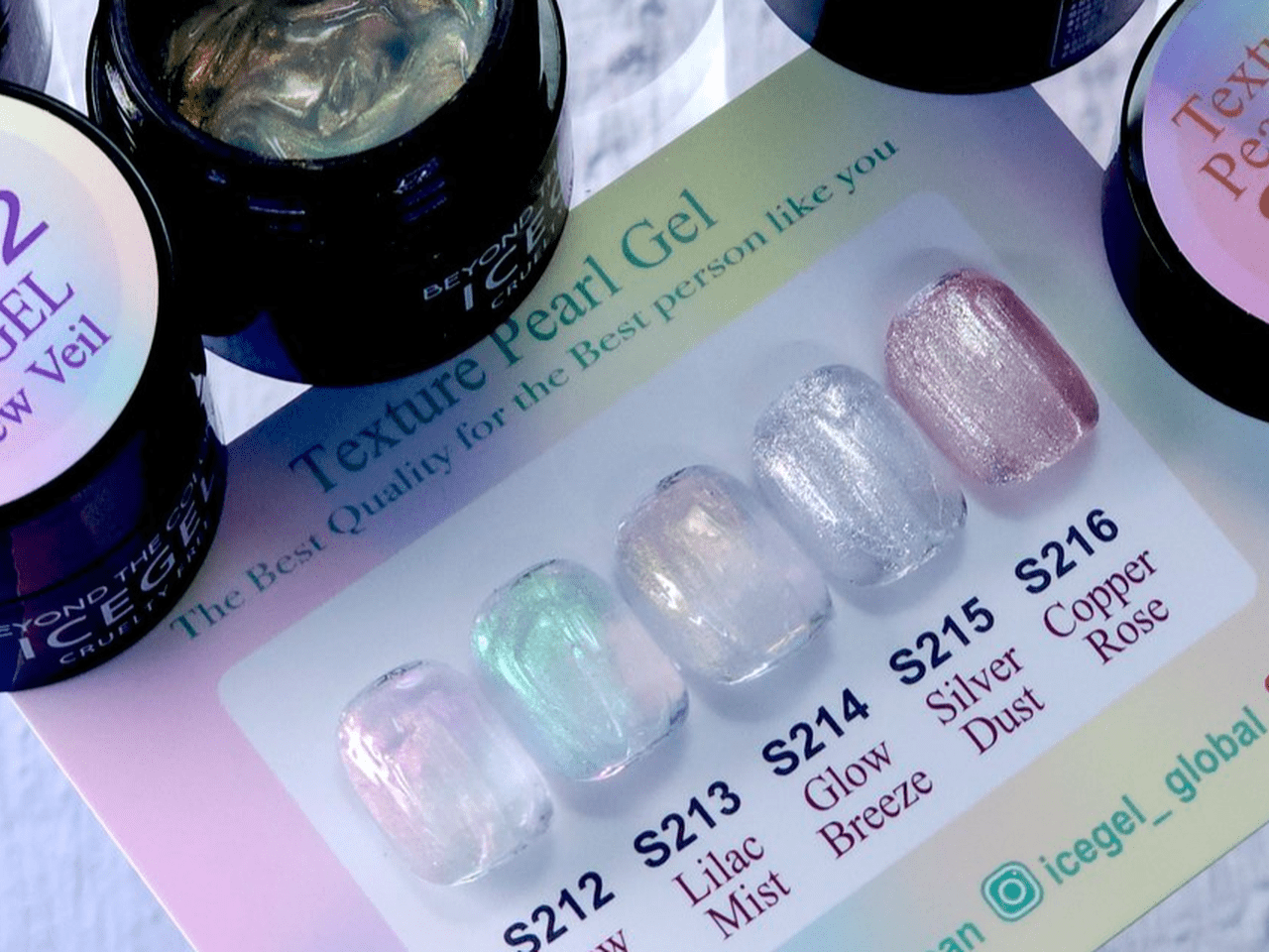 アイスジェル テクスチャーパール ジェル 5色セット ICEGEL ABLACK テクスチャーパールジェル 5色セット（ゴシゴシ
