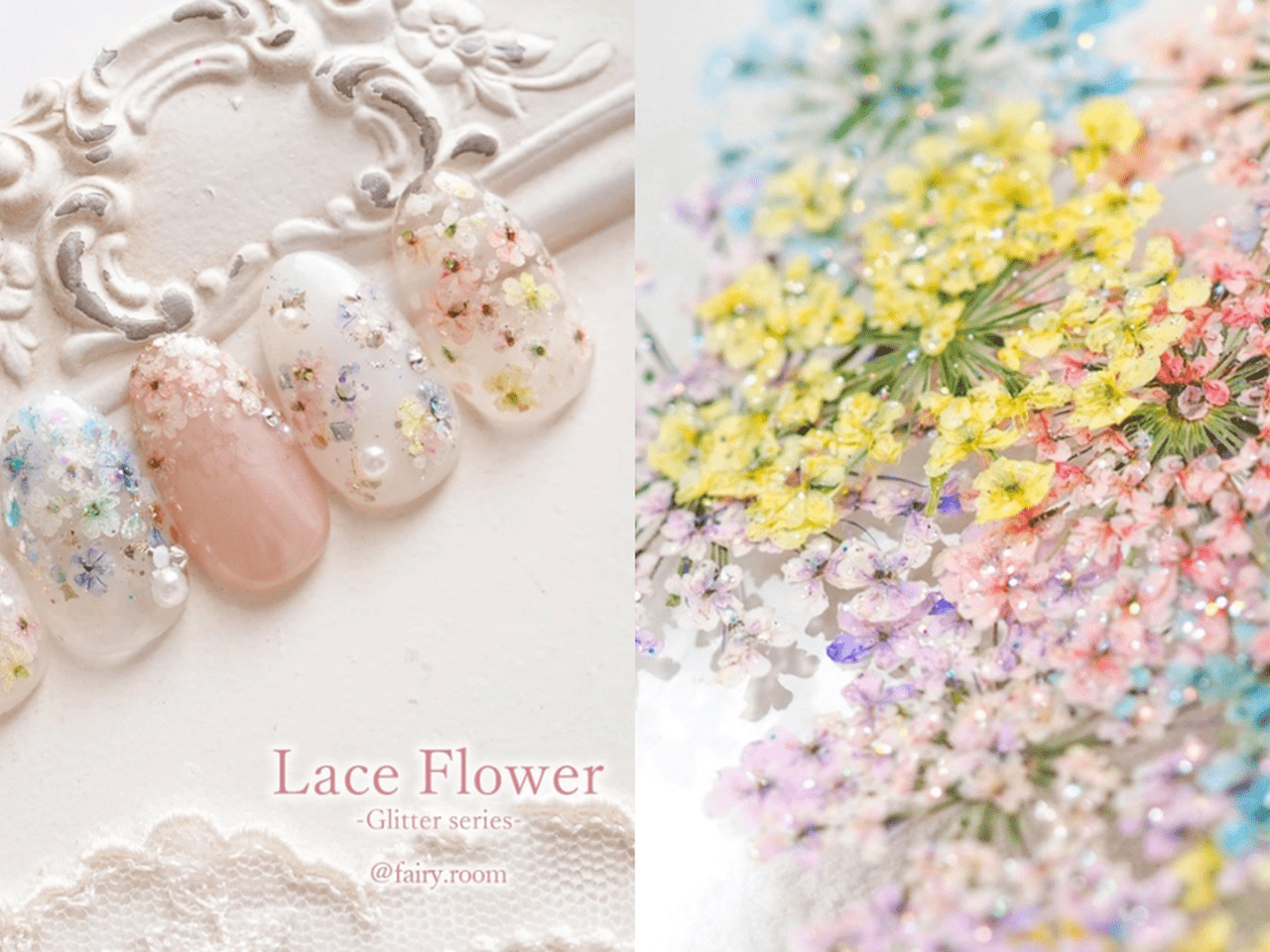 春ネイルに大活躍の極薄押し花！S♡Mint『Kodemari』＆『Lace Flower