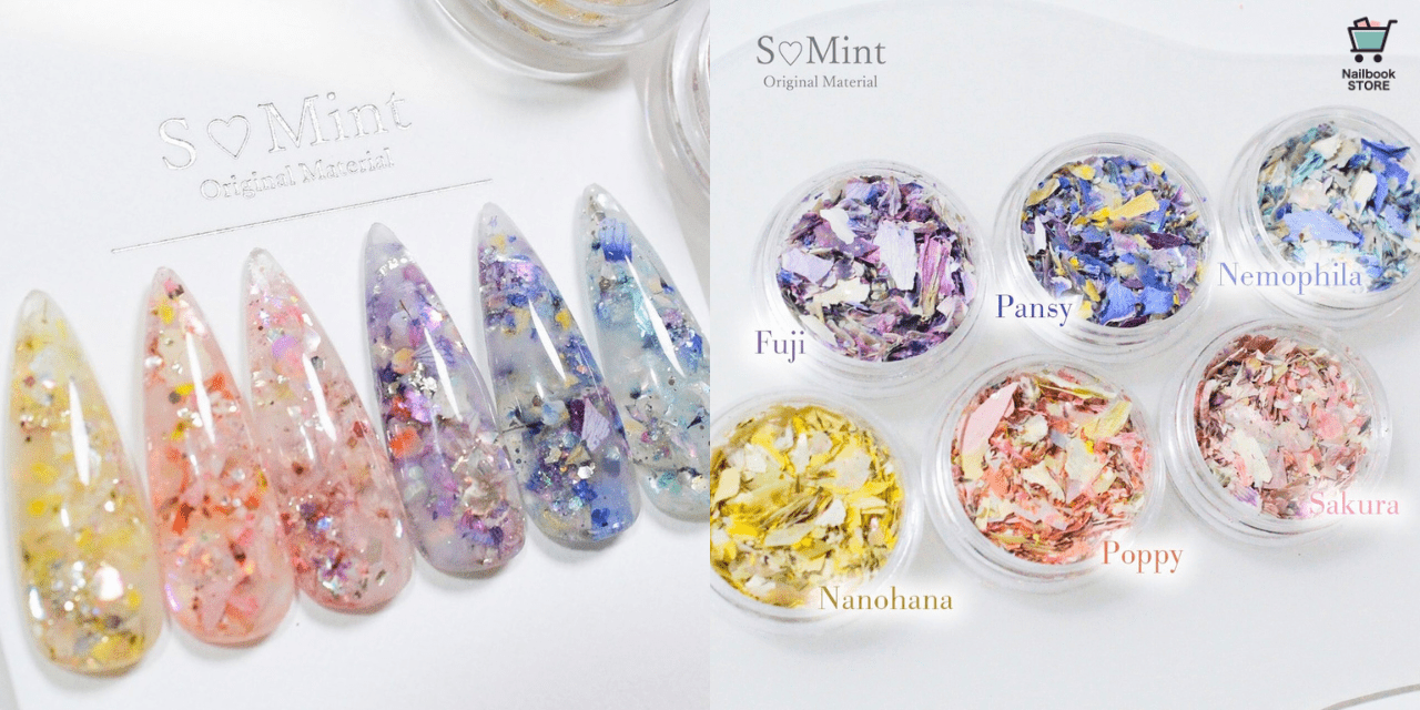 花びらとシェルが織りなす上品なきらめき！S♡Mint『Mix Flower Flat