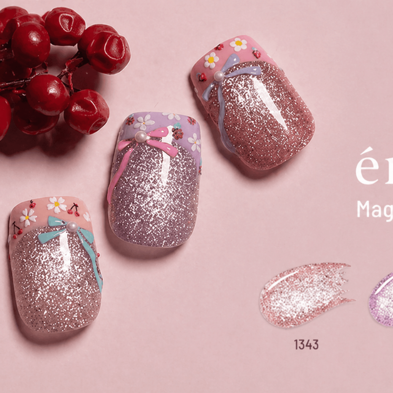 とろける甘さと輝きを指先に♡emena『マグネティフラッシュジェル 1343