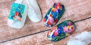 ネイルサロンだからできる💅自分だけのオリジナルパーツを使用した夏ネイル✧*｡🌴｜2018
