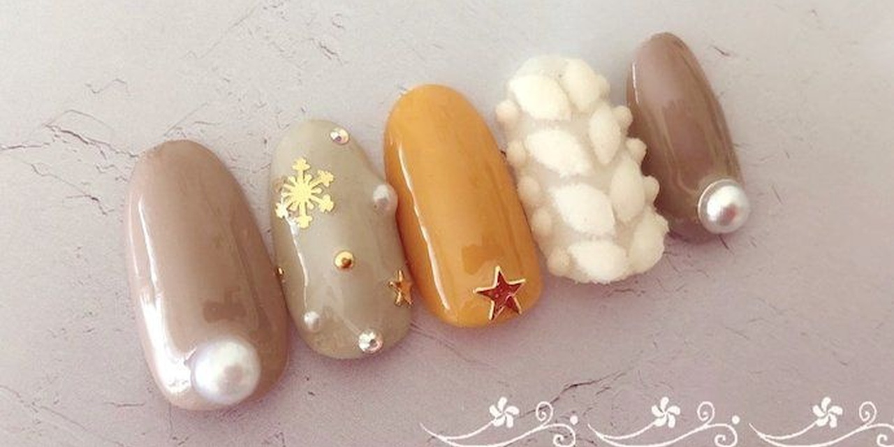 ニットネイルであったか女子 冬にしかできないデザインを楽しんで