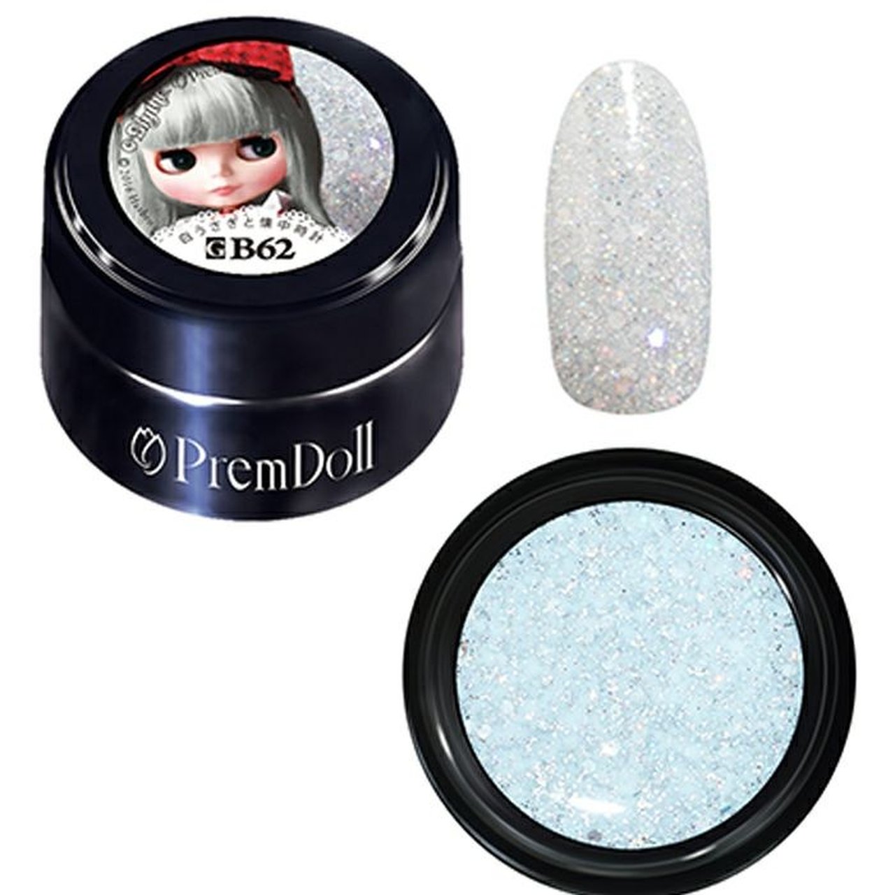 プリジェル/プリムドール/在庫処分152個 /多色ジェルネイルセット/新品4個入 GB62】プリムドール ブライス 白うさぎと懐中時計 | PREGEL