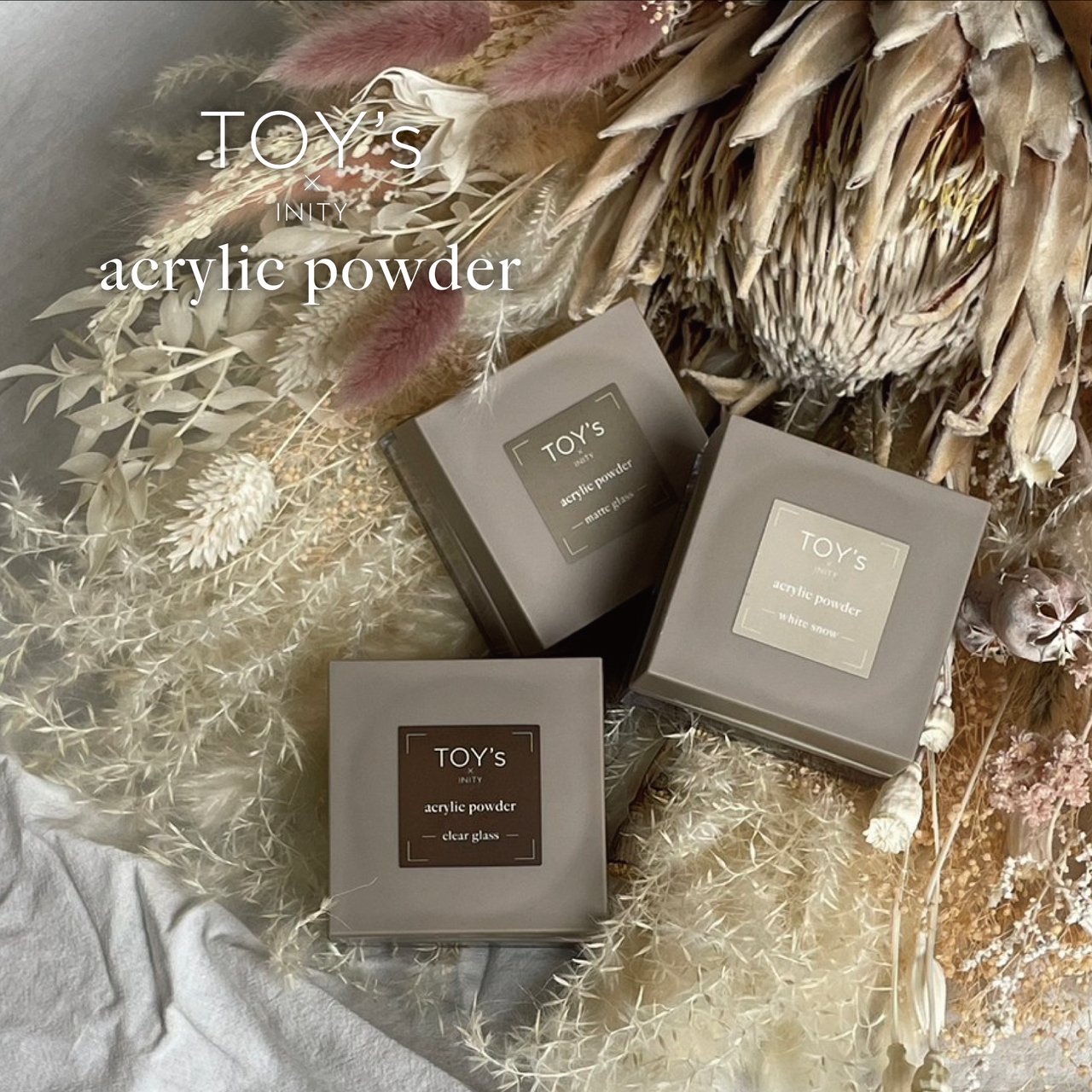 TOY＇s x INITY アクリルパウダー クリアグラス 25g