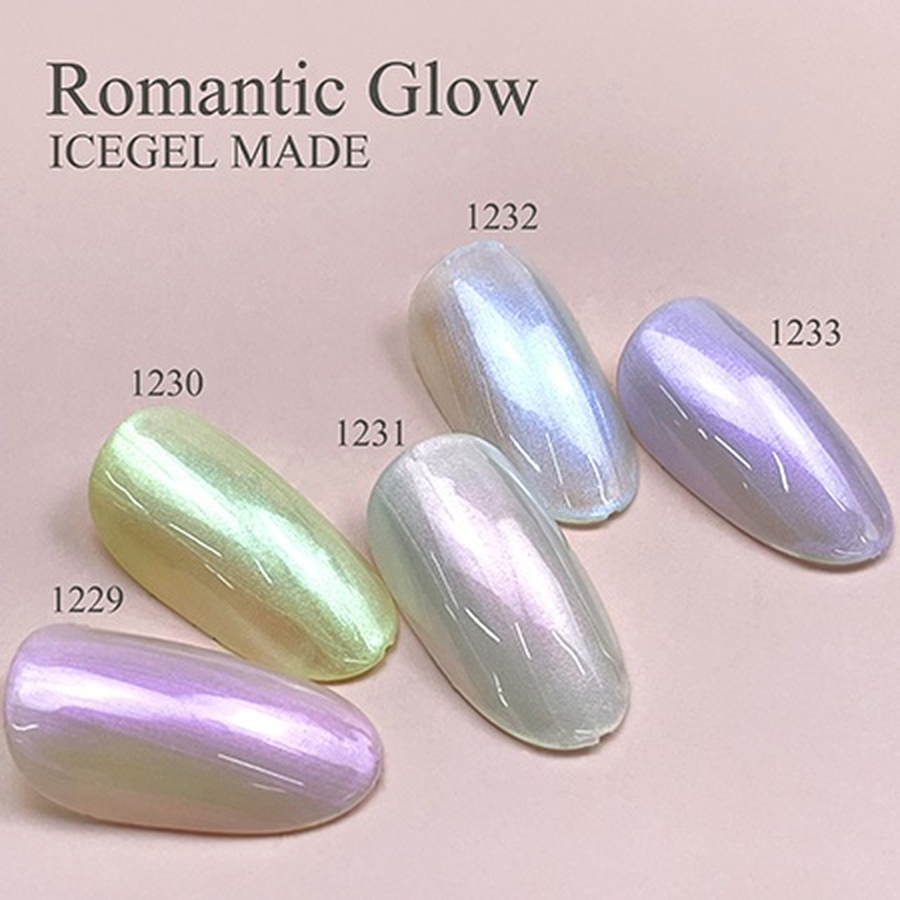 アイスジェル　ロマンティックグロージェル５色セット ICEGEL ABLACK ロマンティックグロージェル 1232 | ICE GEL（アイス
