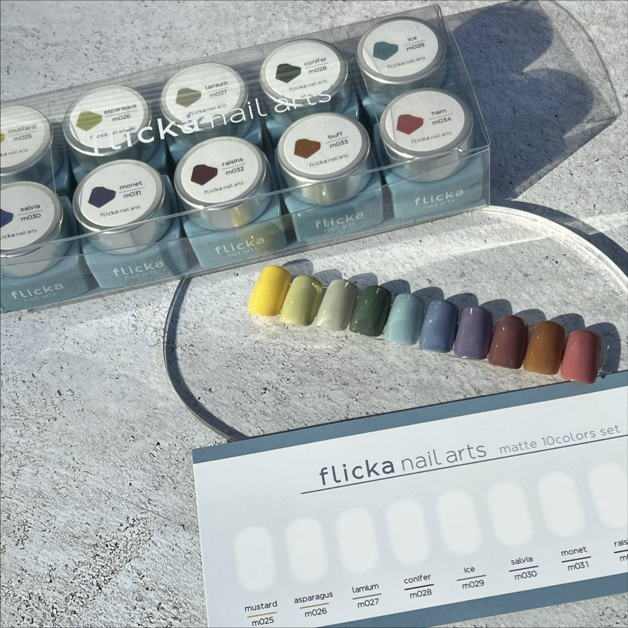 ｆｌｉｃｋａ ｎａｉｌ ａｒｔｓ カラージェル マット１０色セット 