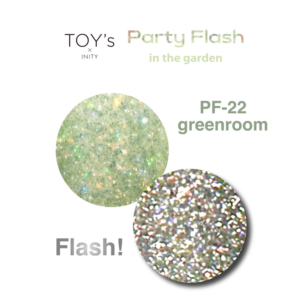 TOY＇s x INITY パーティーフラッシュ インザガーデン