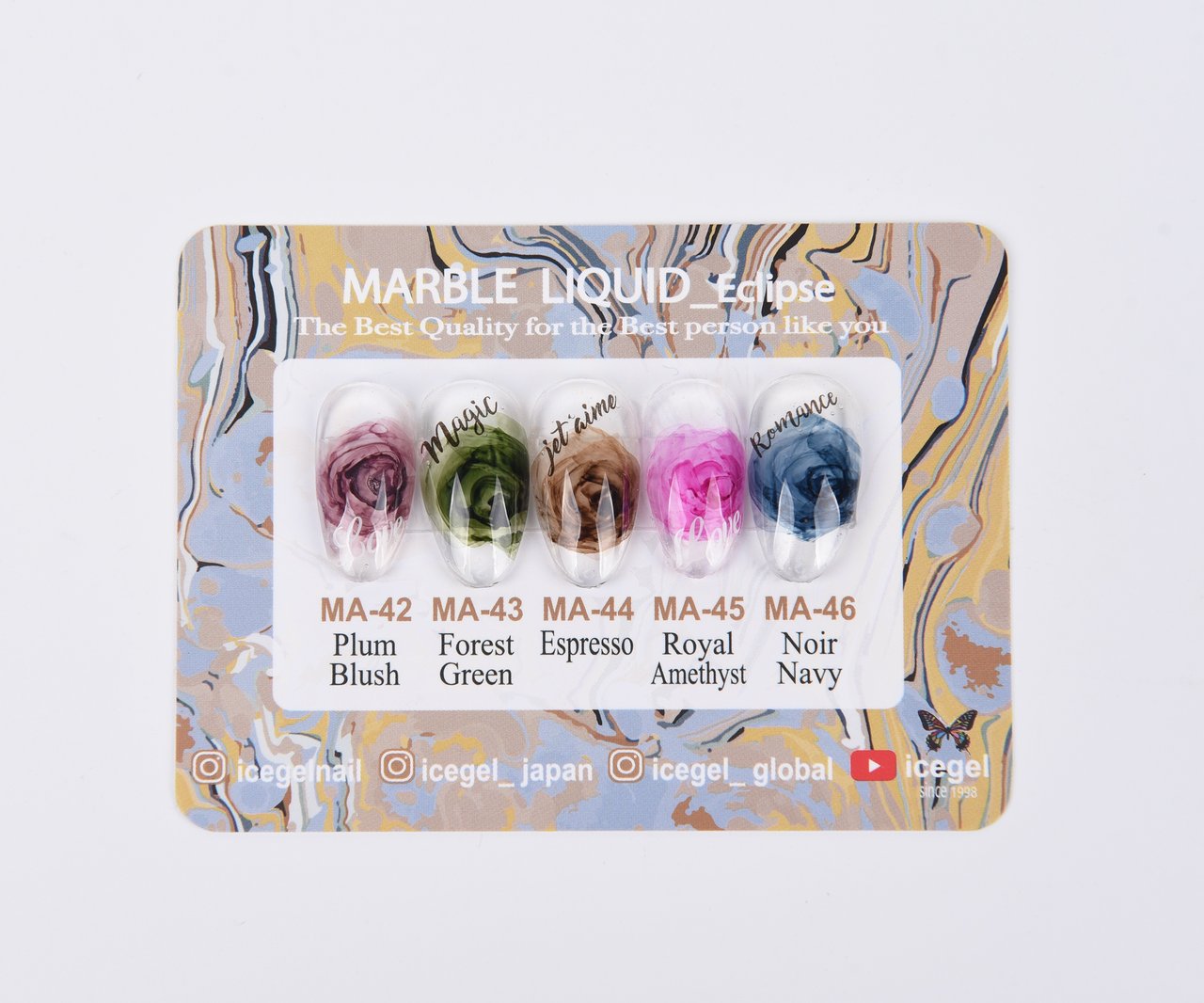 ICE GEL マーブルリキッド新色5色セット ICEGEL マーブルリキッド エクリプス 5色セット（ガードジェル