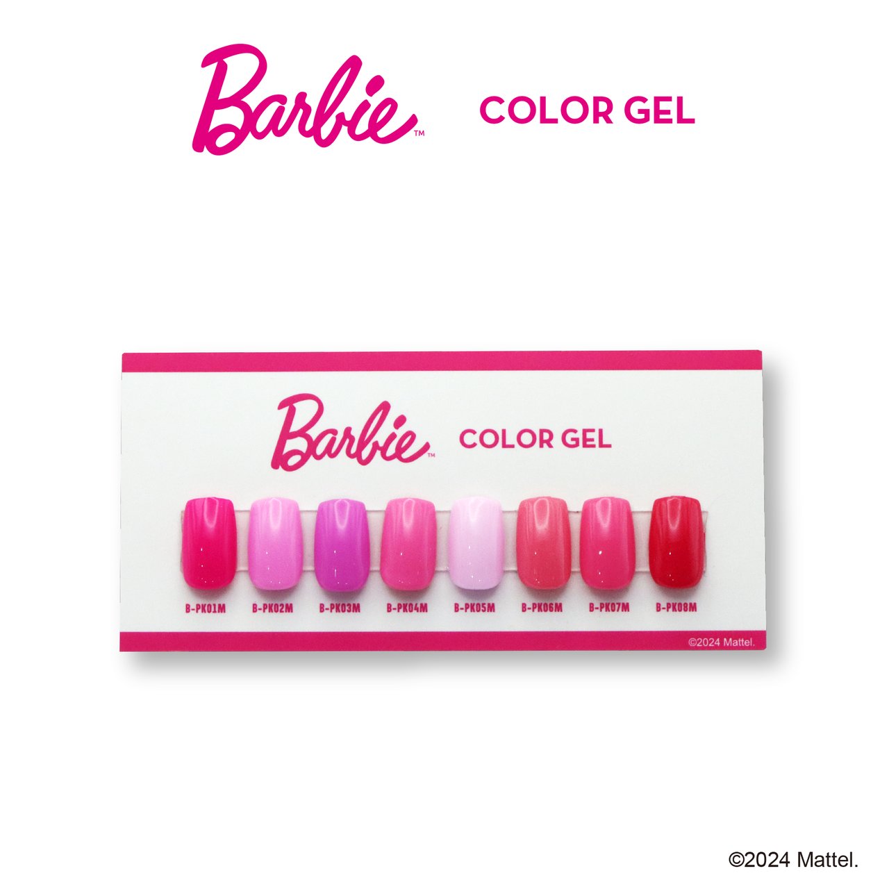 新品バービージェルB16M バービー Barbie カラージェル 3g 全6色 PK01M~08M ピンク
