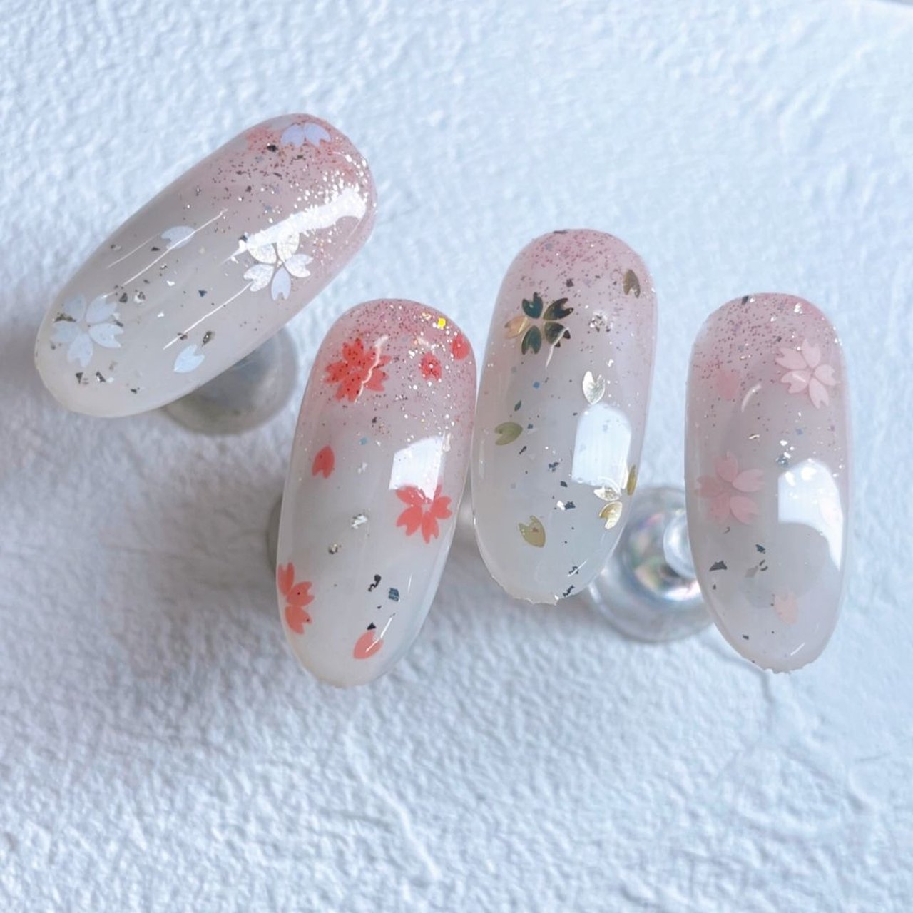 ネイルパフェ mini桜ホログラム 白雪桜 | ネイルパフェ | ラメ