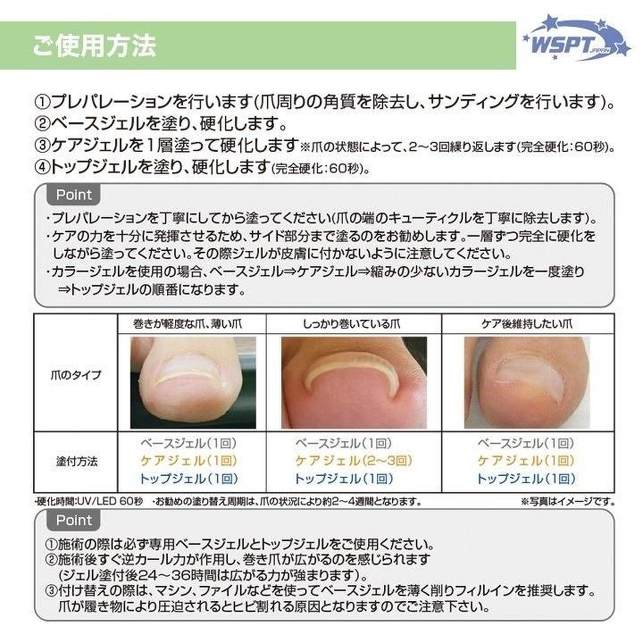 巻き爪ケア フラットケアジェル 3本セット | WSPT JAPAN