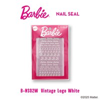 Barbie ネイルシール NS02P ビンテージロゴ ピンク
