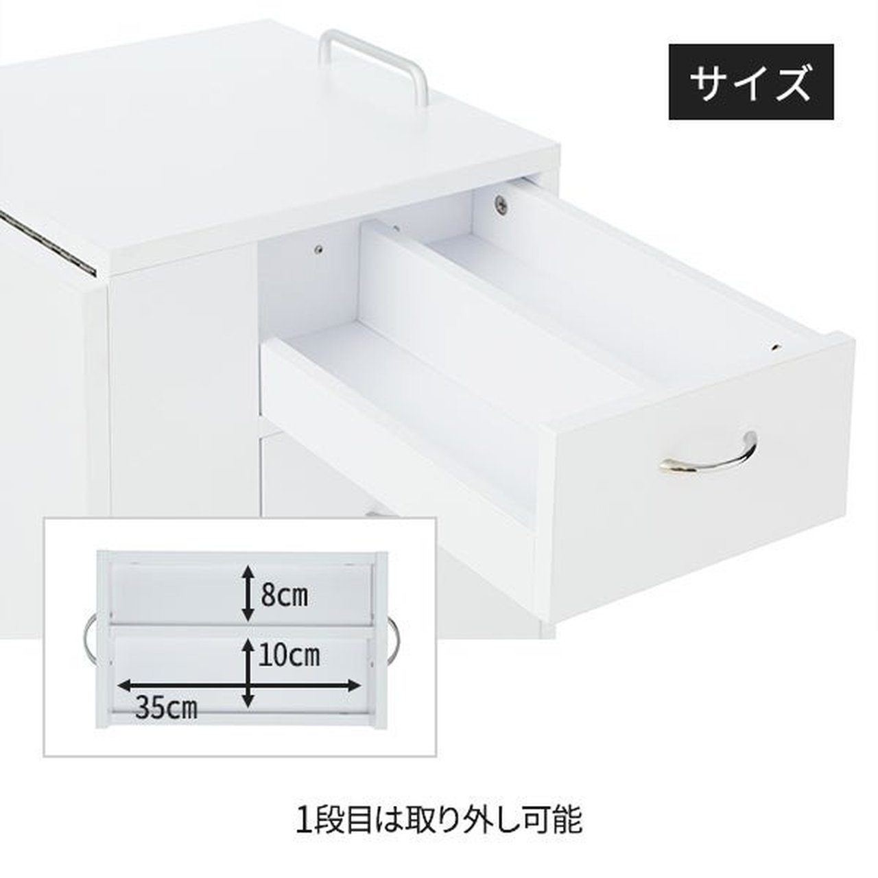 エトゥベラ] 折りたたみ ネイルテーブル MO1 木目ナチュラルブラウン