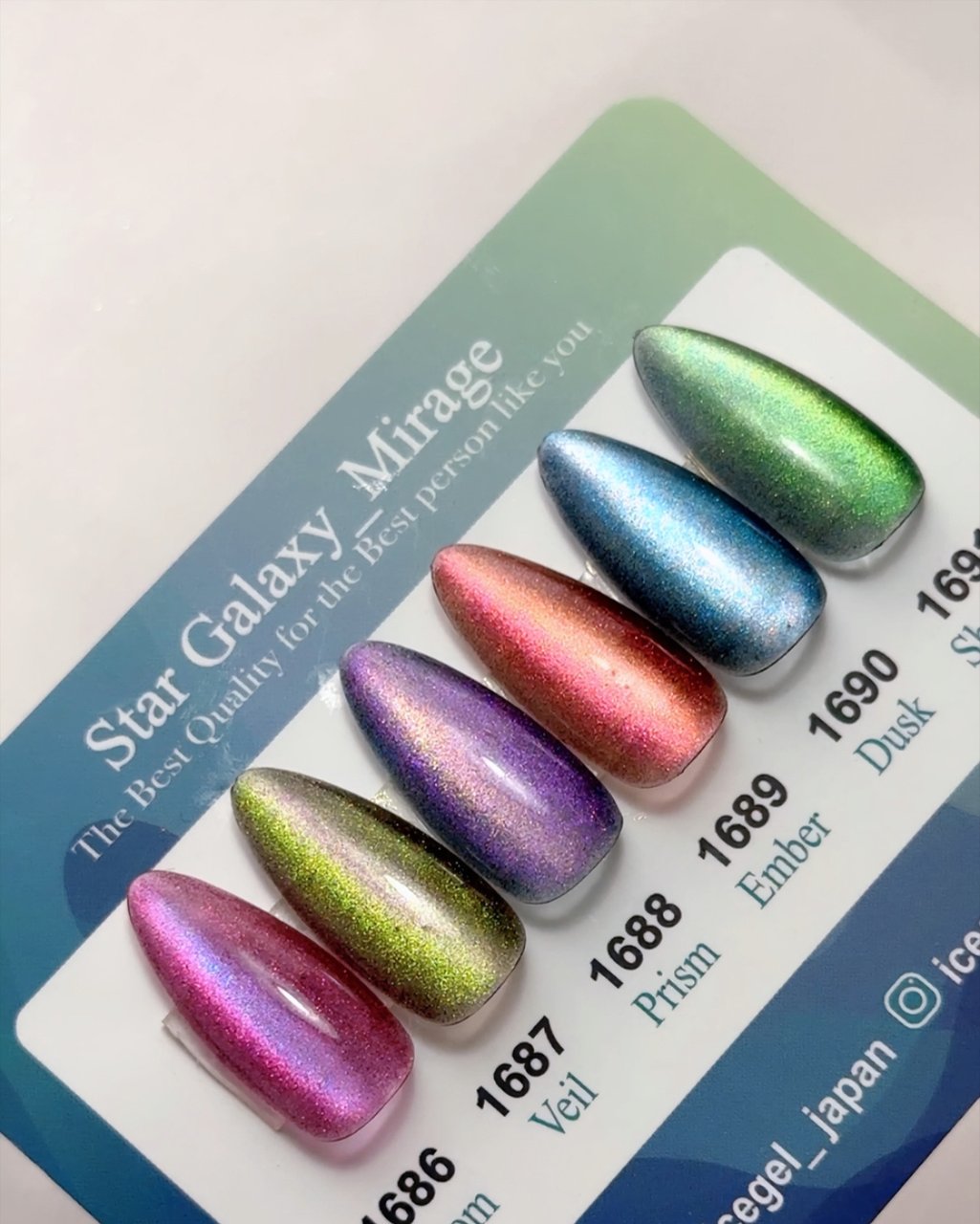 ICEGEL ABLACK スターギャラクシージェル_ミラージュ 1686 ブルーム
