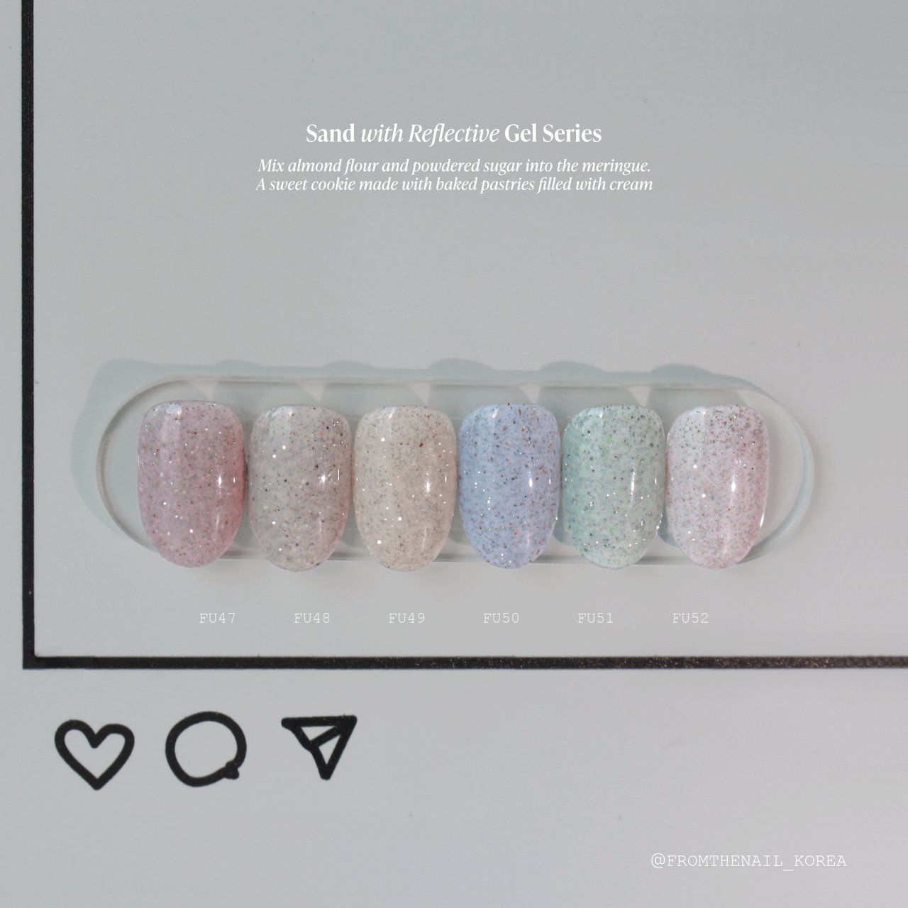 FROM THE NAIL ジェルネイル 6本セット フロムザネイル Dacquoise（ダックワーズ） サンド＆フラッシュ6本セット | FROM
