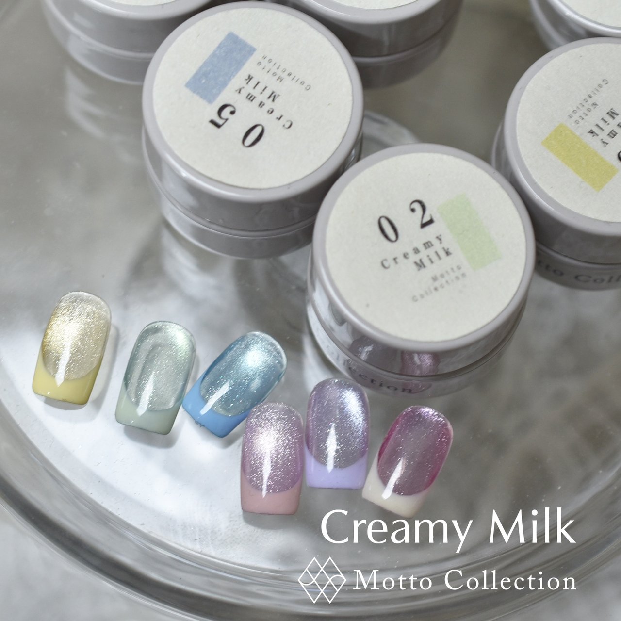 ミルク mof_nails Aurora Nail Glitter Powders Pearl Shimmer Pigment Solid