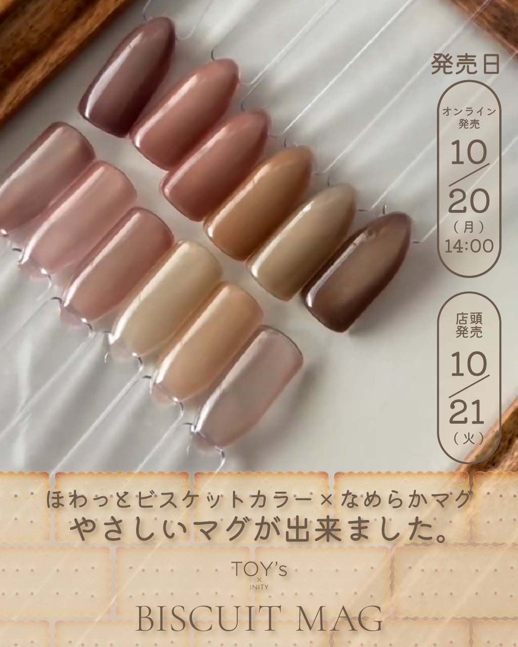TOY＇s x INITY ビスケットマグコレクション6色