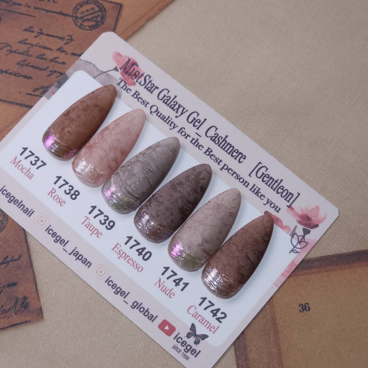 ICEGEL GENTLEON ミストスターギャラクシージェル_カシミヤ 6色セット