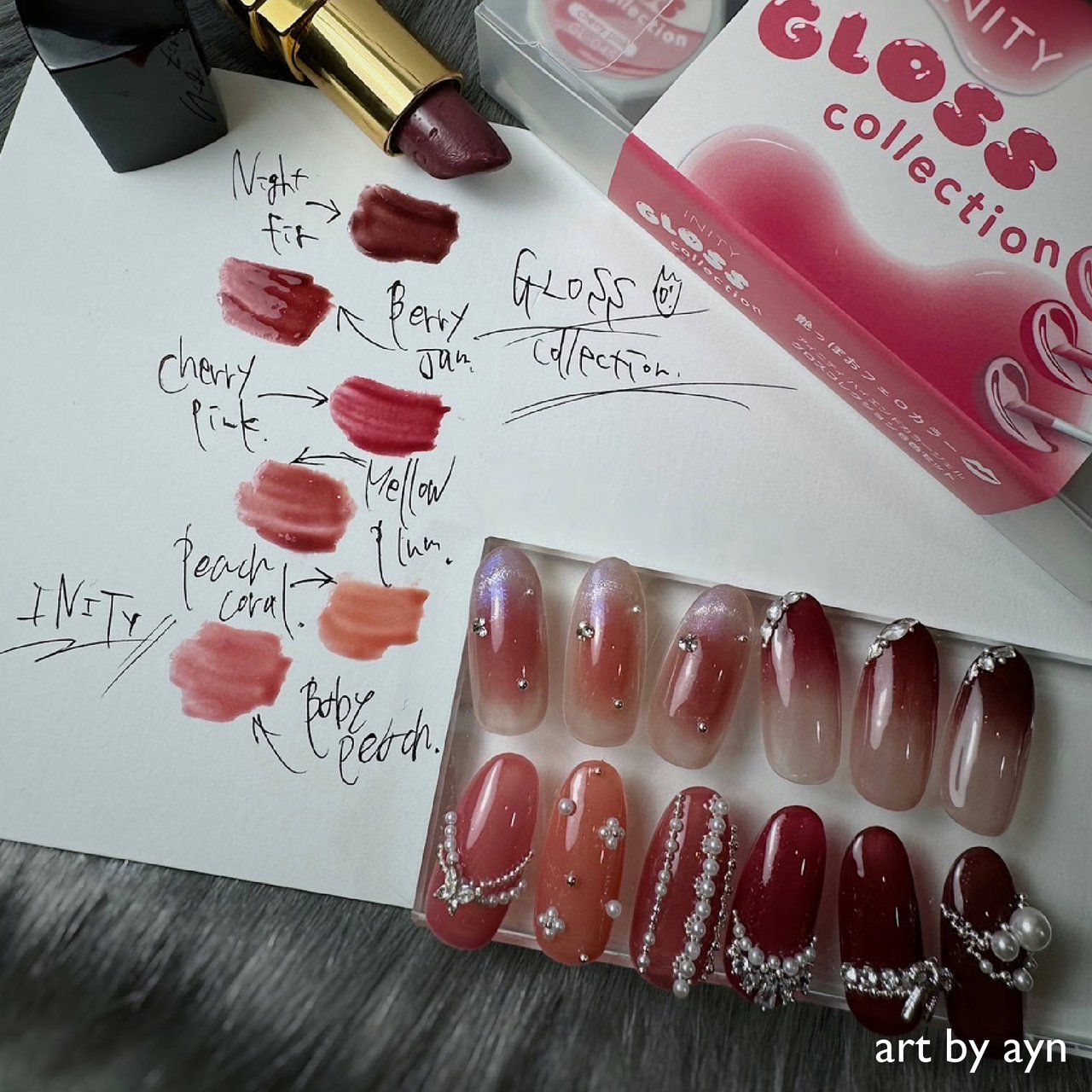 アイニティ　グロスコレクション アイニティ ハイエンドカラー グロスコレクション6色セット | INITY