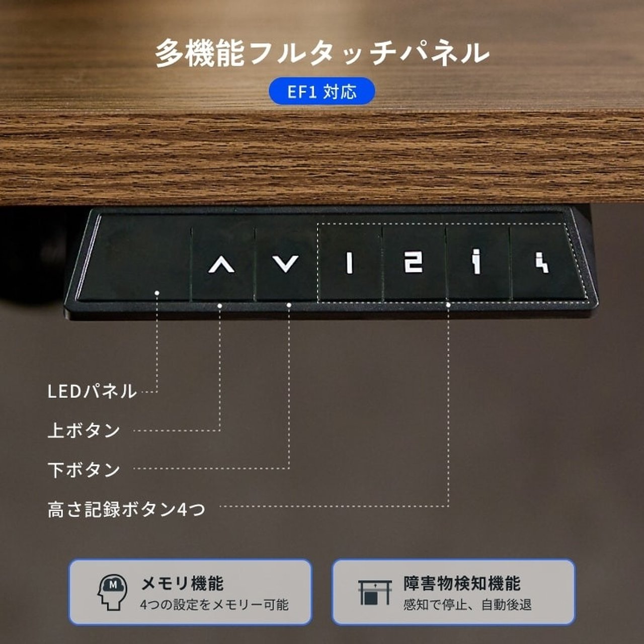 電動昇降式ネイルデスク EF1 ホワイト | FlexiSpot | ネイルテーブル 