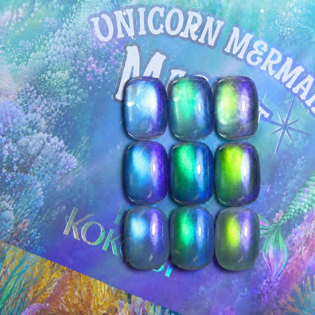 KOKOIST Unicorn Mermaid Magnet Turquoise Lagoon（ユニコーン
