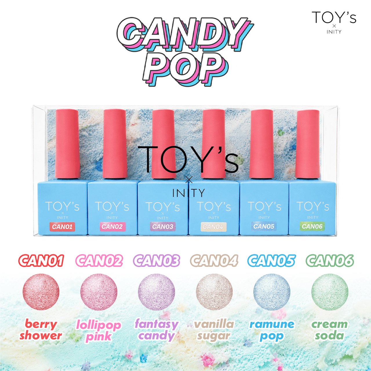 TOY's x INITY キャンディーポップマグ 6色セット | TOY's × INITY