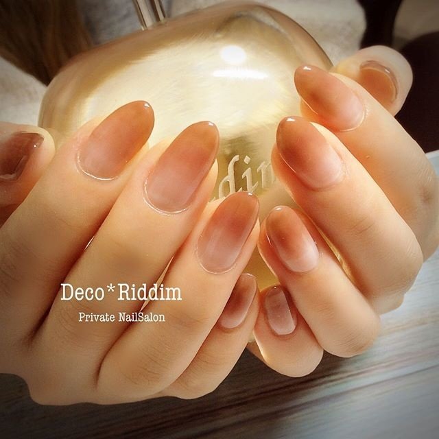 オールシーズン ハンド シンプル グラデーション ロング Kaori Shimuraのネイルデザイン No ネイルブック