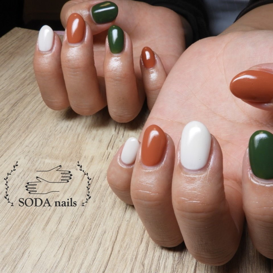 春 夏 オールシーズン ハンド シンプル Sodanailsのネイルデザイン No ネイルブック