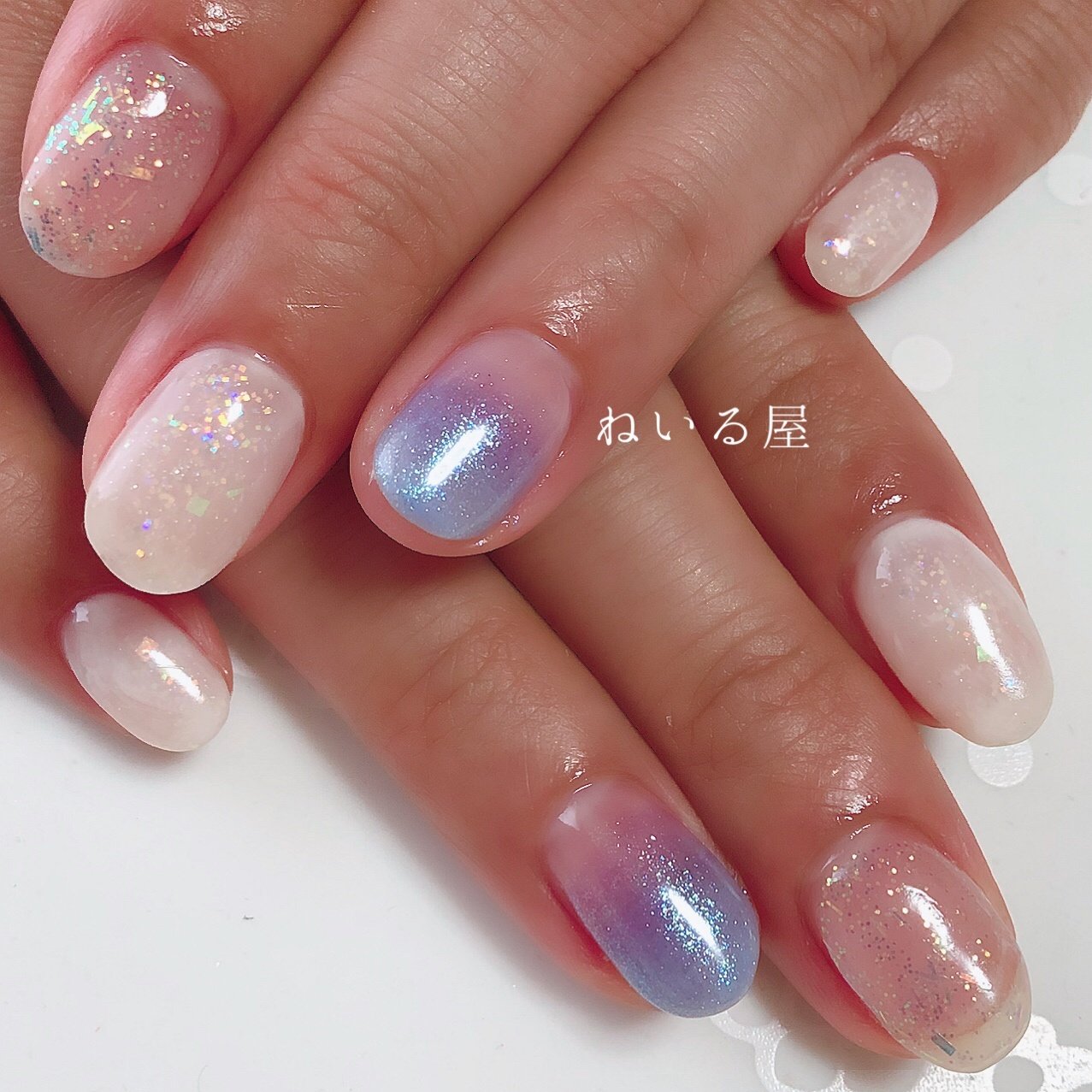 春 夏 梅雨 オフィス ハンド Nailya 水口真唯子のネイルデザイン No ネイルブック