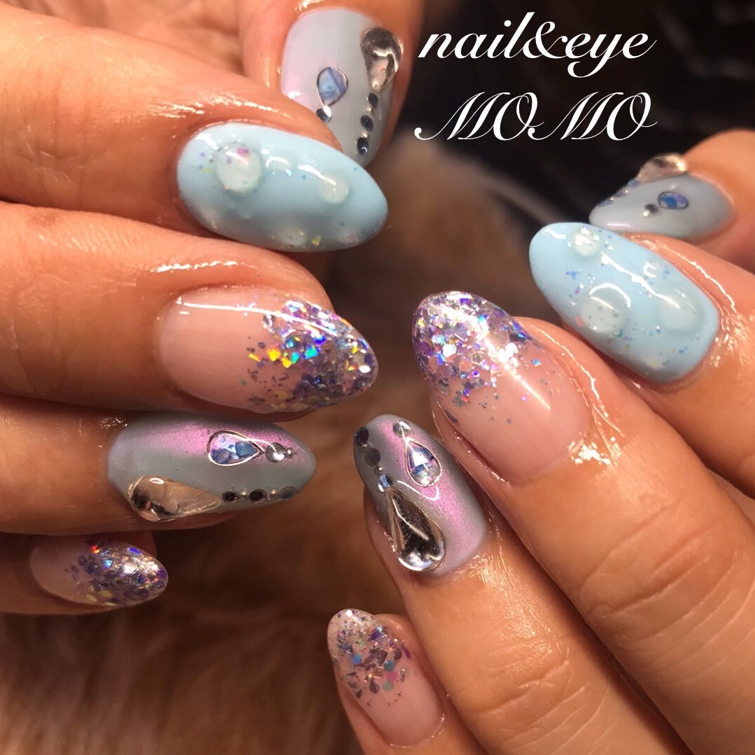 春 夏 オールシーズン 梅雨 ハンド Nail Eye Momoのネイルデザイン No ネイルブック