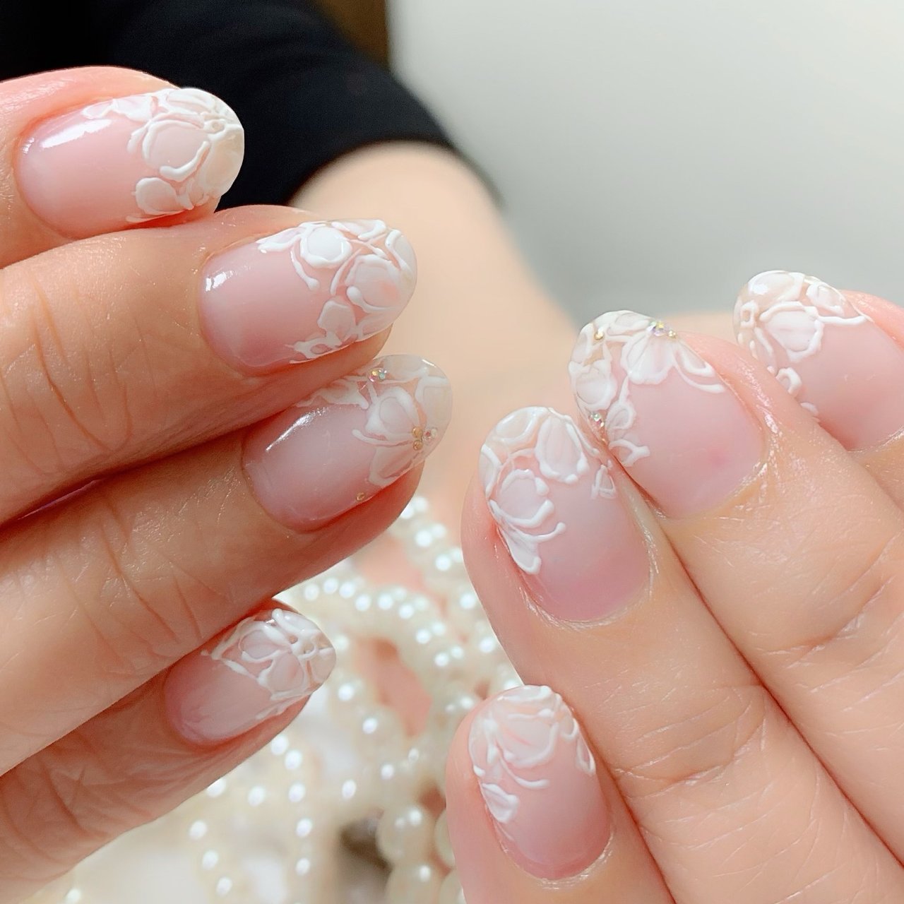 夏 オフィス ブライダル パーティー ハンド Nailsalonchanceのネイルデザイン No ネイルブック