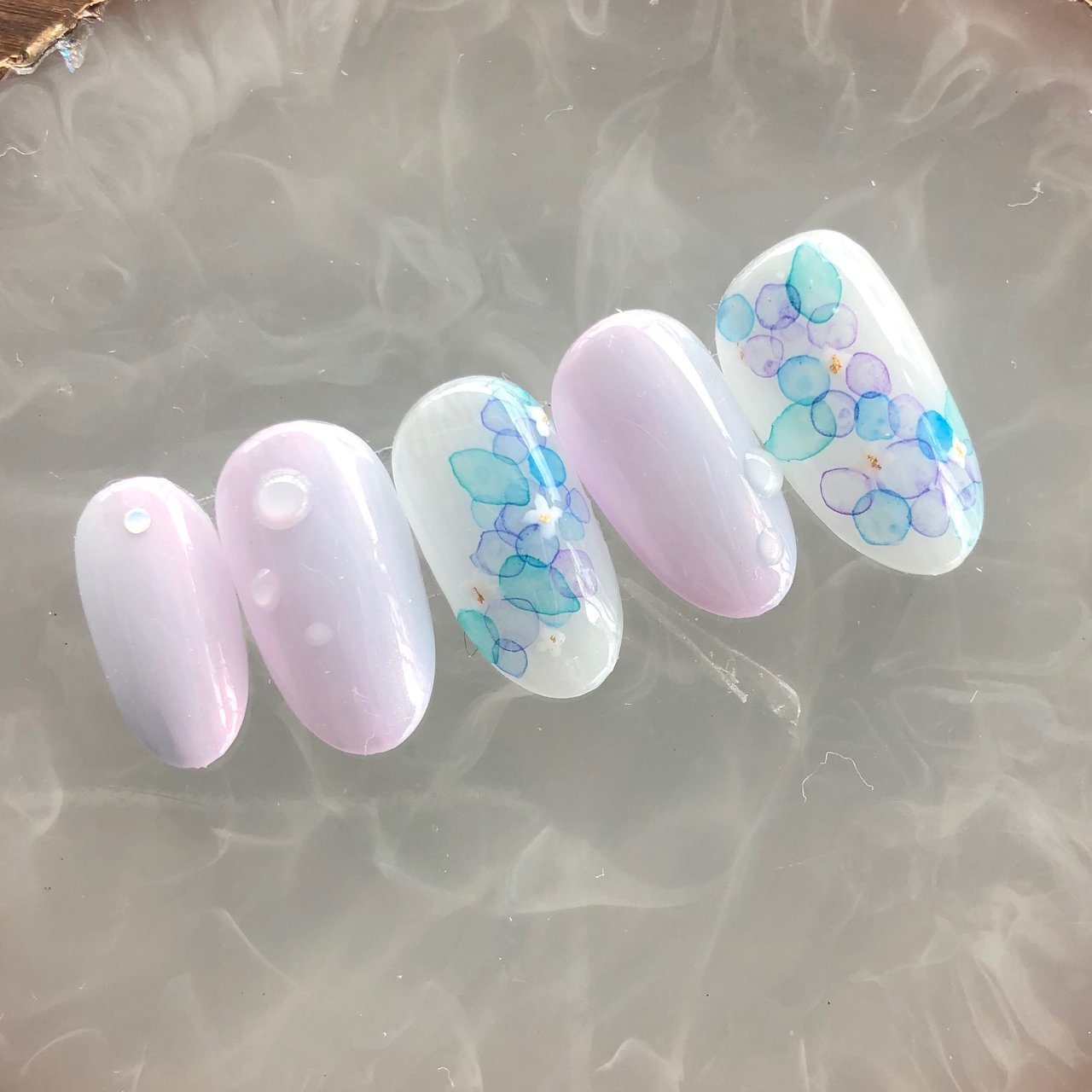 夏 梅雨 七夕 ハンド シンプル 319 Miiのネイルデザイン No ネイルブック