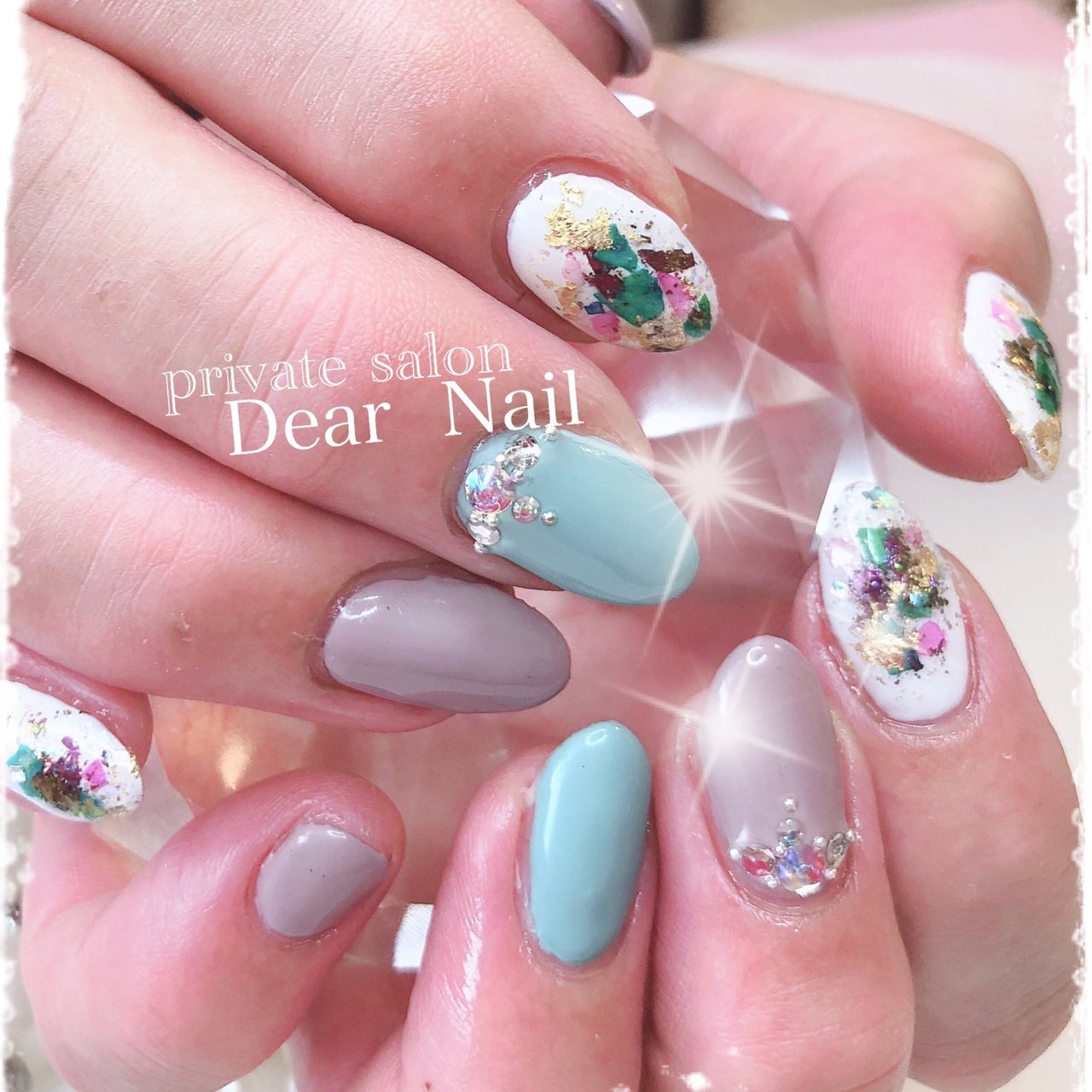 夏 オールシーズン ハンド ラメ ワンカラー Dearnail39のネイルデザイン No ネイルブック