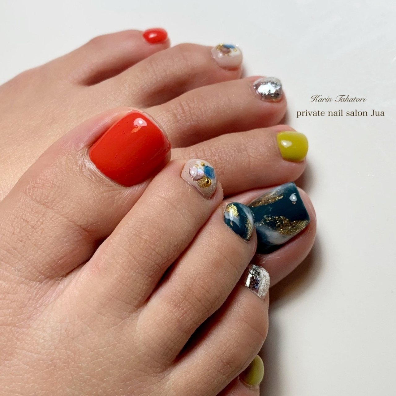 夏 旅行 海 リゾート フット Karintakatori Jua のネイルデザイン No ネイルブック