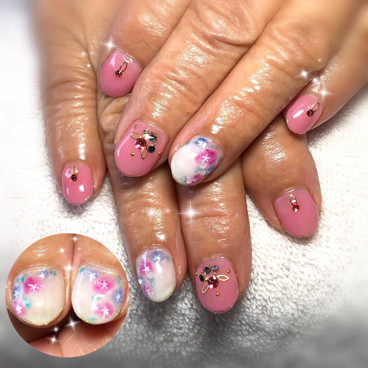 夏 ピンク Nail Sakiのネイルデザイン No ネイルブック